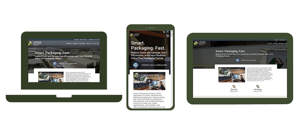 Testing website page for desktop, mobile and tablet view.
