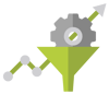 A graphical representation of a marketing operations.